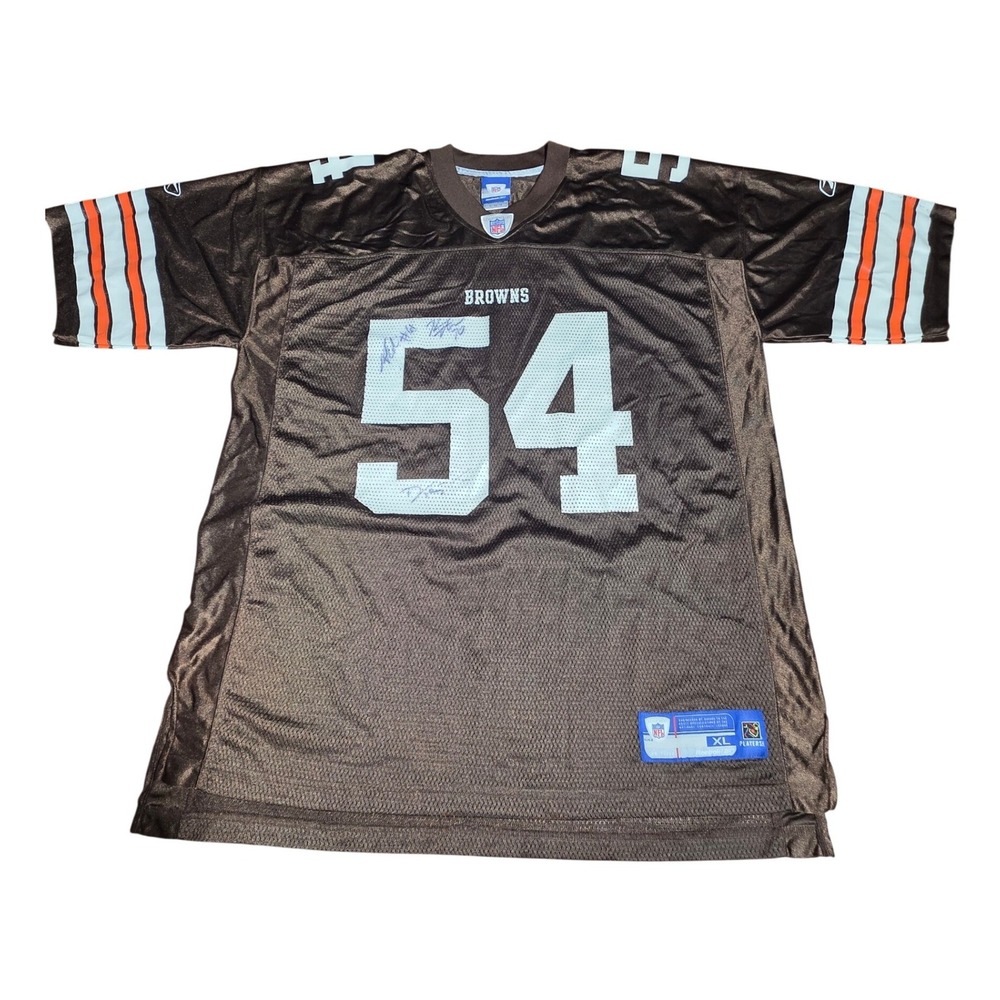 Reebok‎ Cleveland Browns Andra Davis 54 Signed Jersey Mens XL Brown NFL 7009A 05